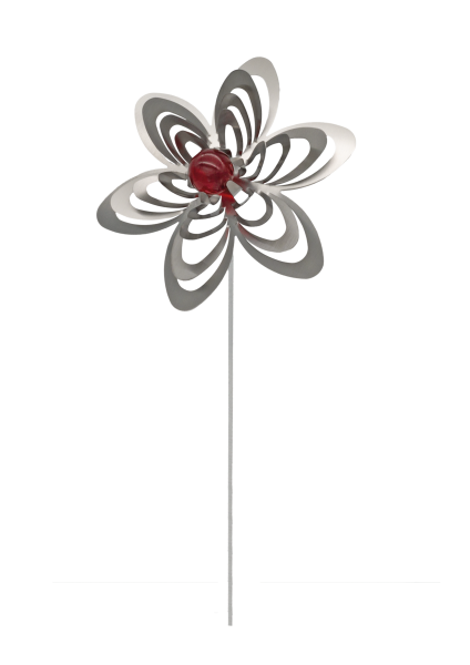 A1054 - steel4you SKARAT Produkt-Set: Gartenstecker Blume (4 Stück)